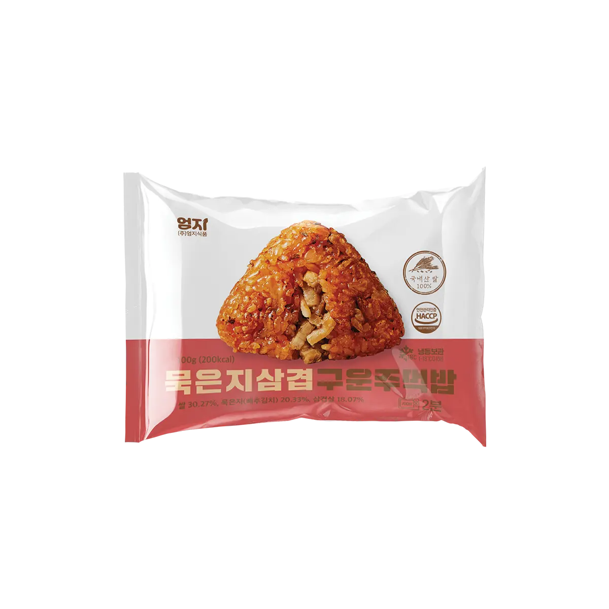 Aged Kimchi Pork Belly Grilled Rice Ball(100 g)